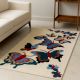 Colorful Butterfly Wool Rug